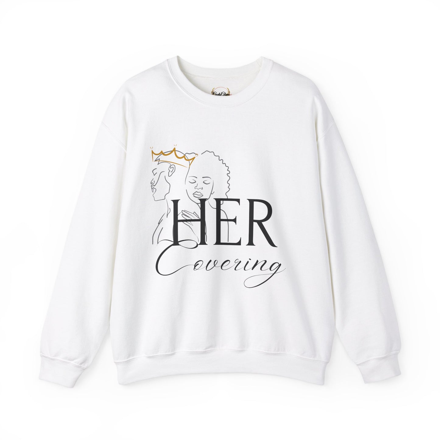 HER Covering HIS Peace Unisex Heavy Blend™ Crewneck Sweatshirt