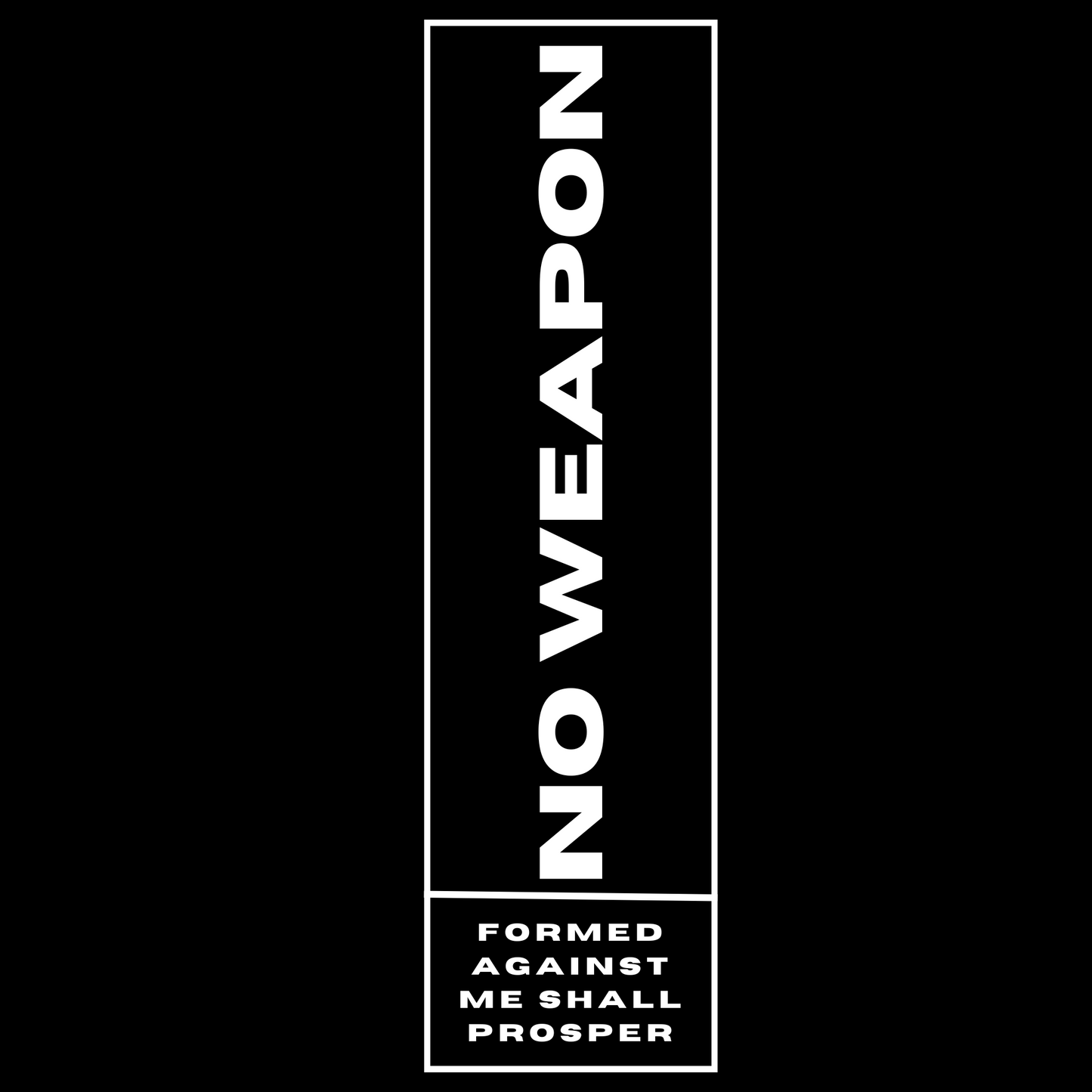 No Weapon Formed Against Me Shall Prosper