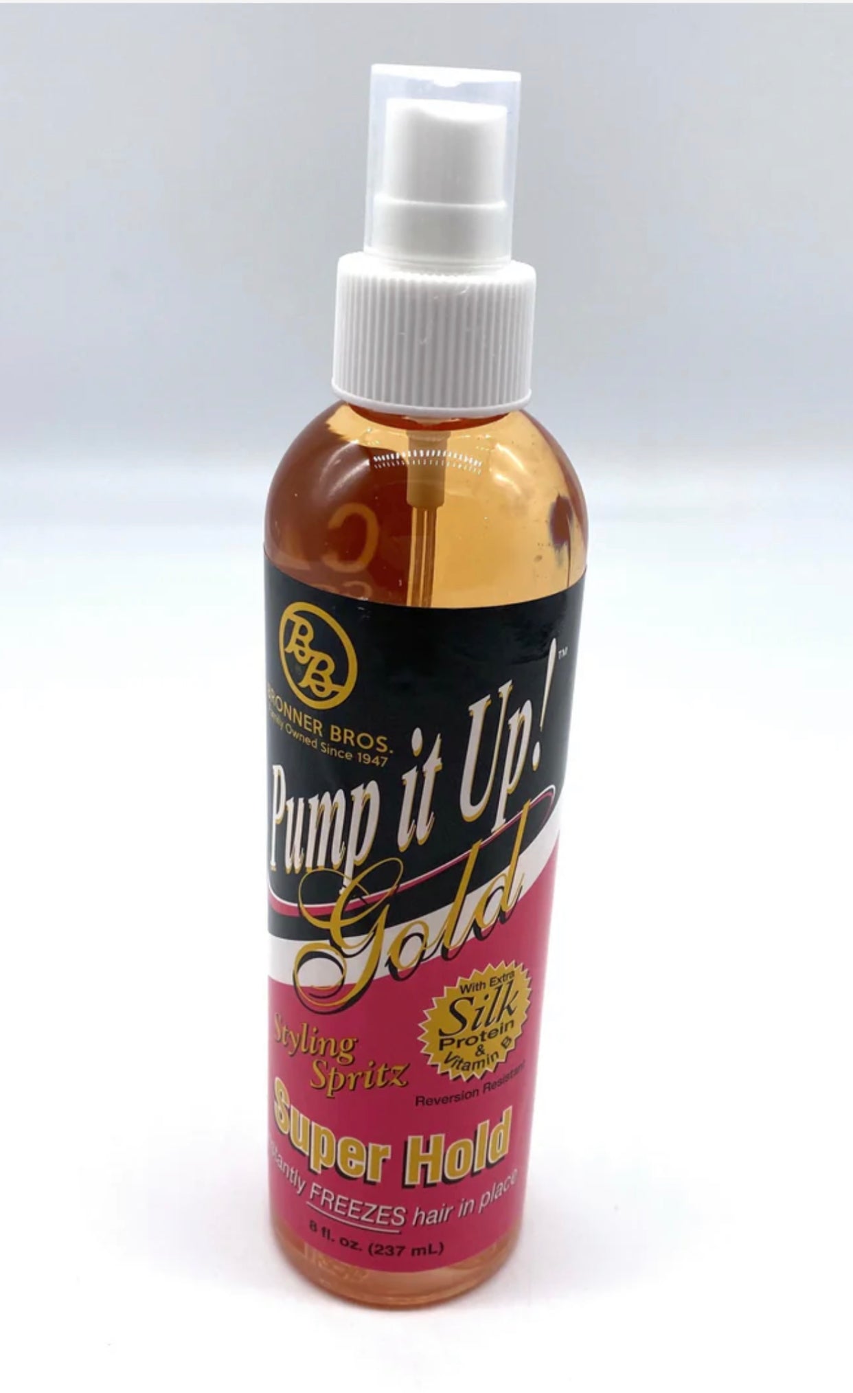 Pump it Up! Gold Styling Spritz Super Hold,8 oz
