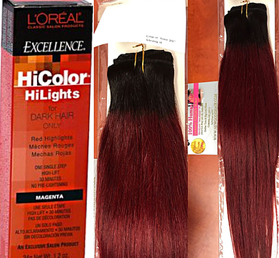 Dye your Virgin Hair Extensions Red without BLEACH!