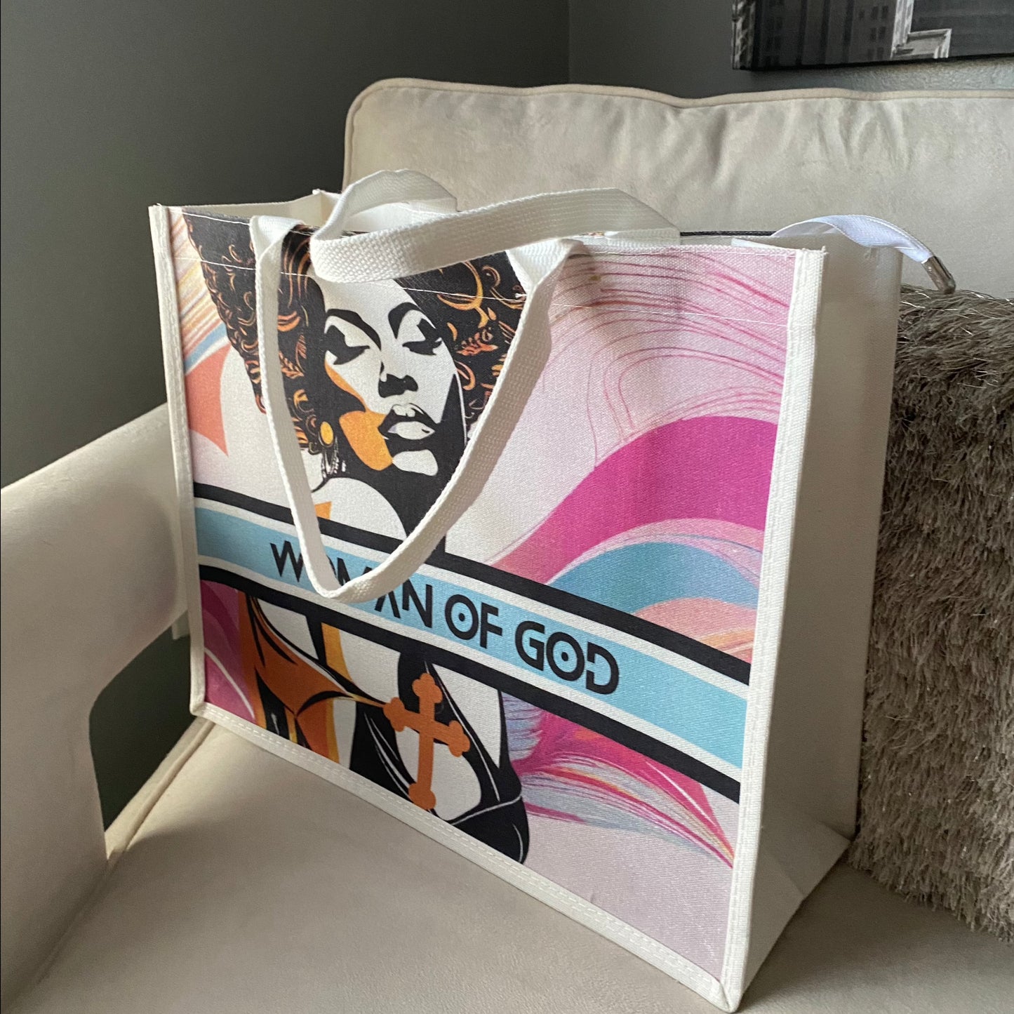 Woman of God Canvas Tote Bag