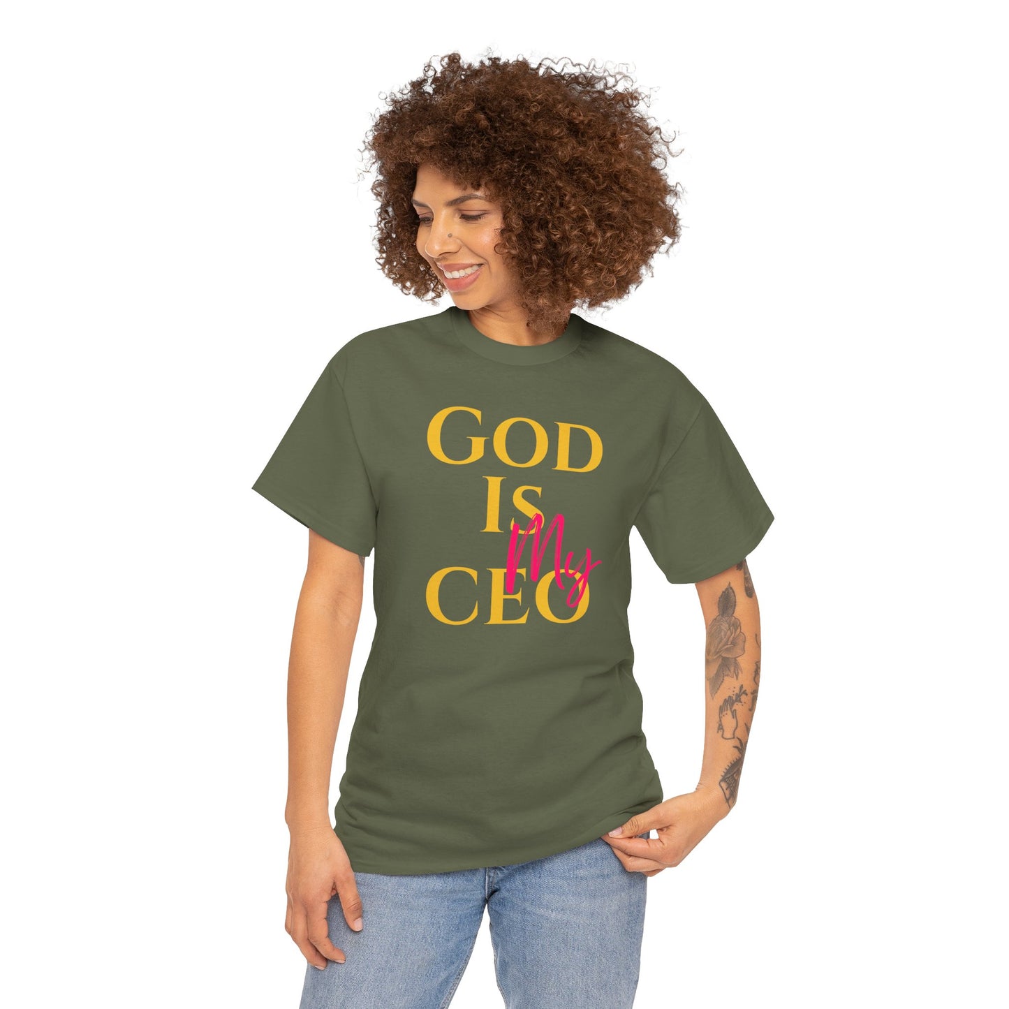 God is My CEO - Unisex Heavy Cotton Tee