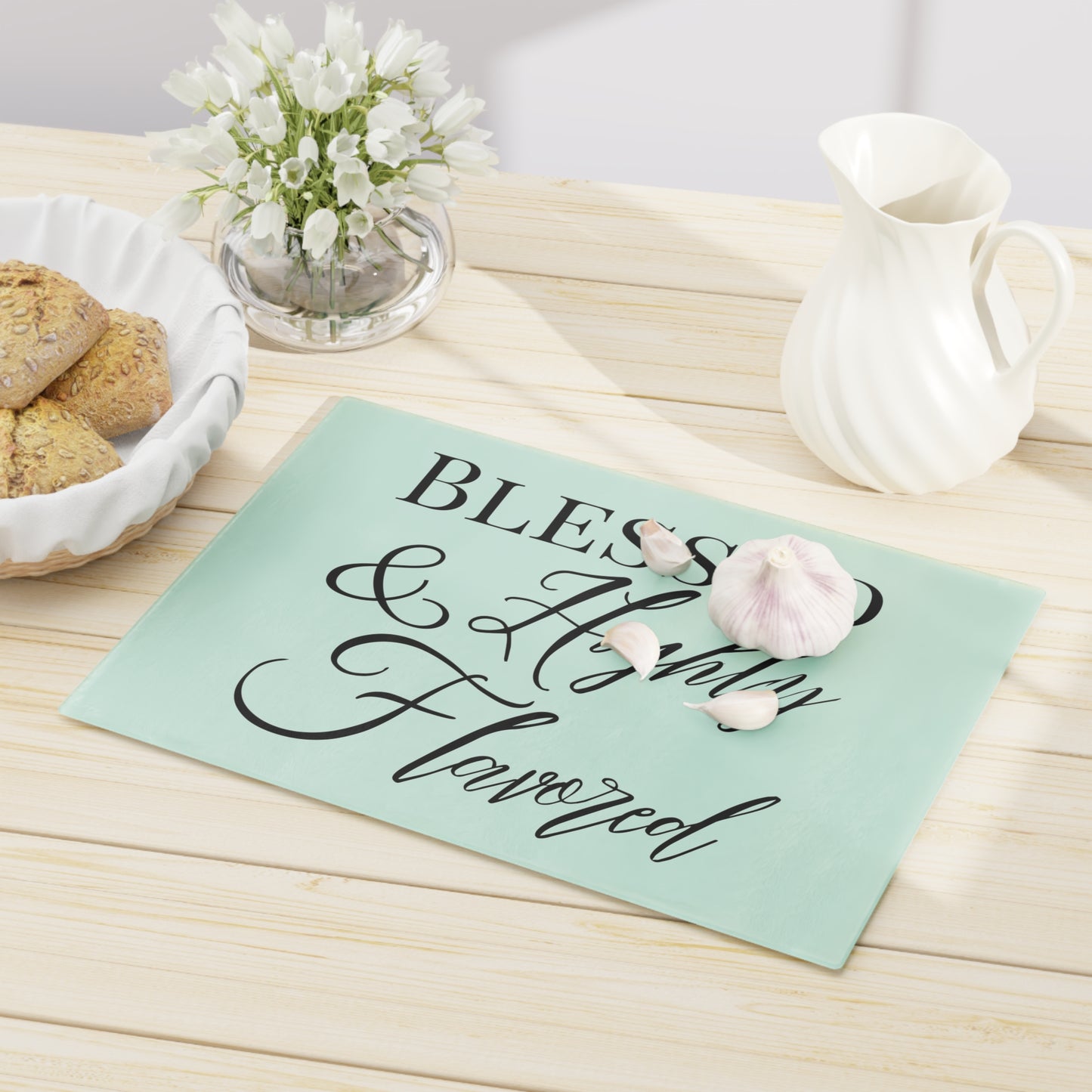 BLESSED & Highly Flavored - Cutting Board