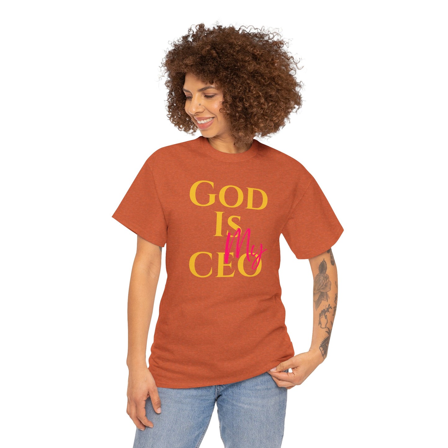 God is My CEO - Unisex Heavy Cotton Tee