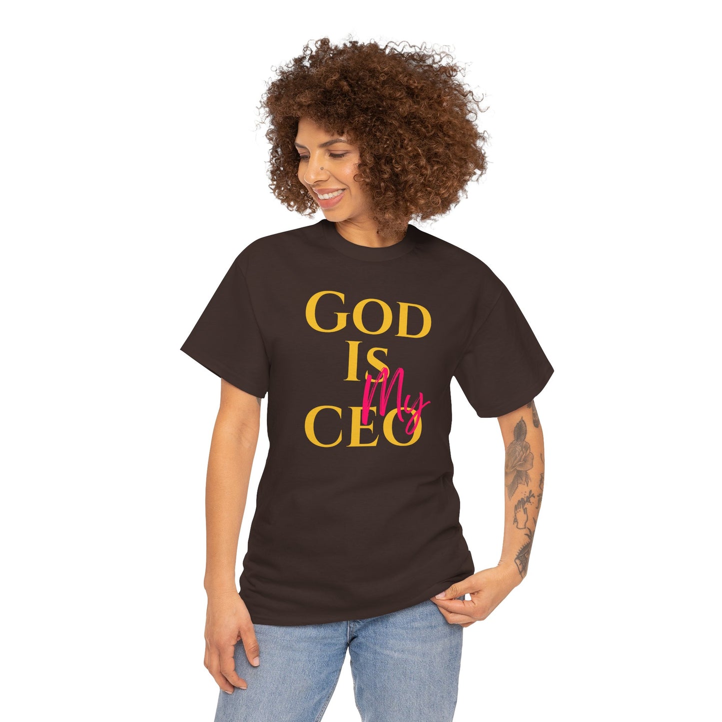 God is My CEO - Unisex Heavy Cotton Tee