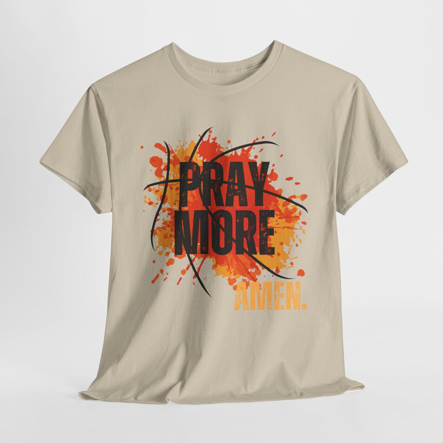 Pray More, Amen. - Unisex Heavy Cotton Tee