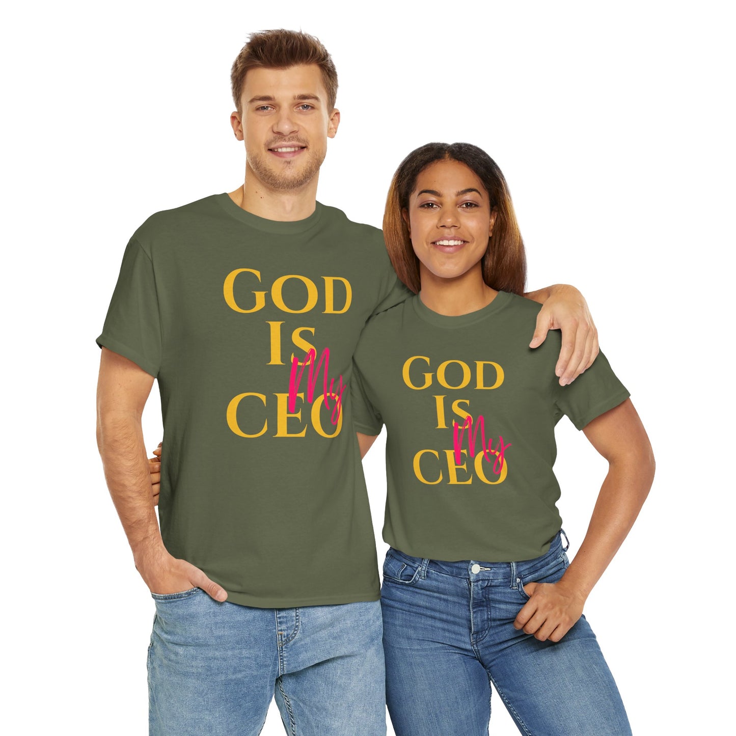 God is My CEO - Unisex Heavy Cotton Tee