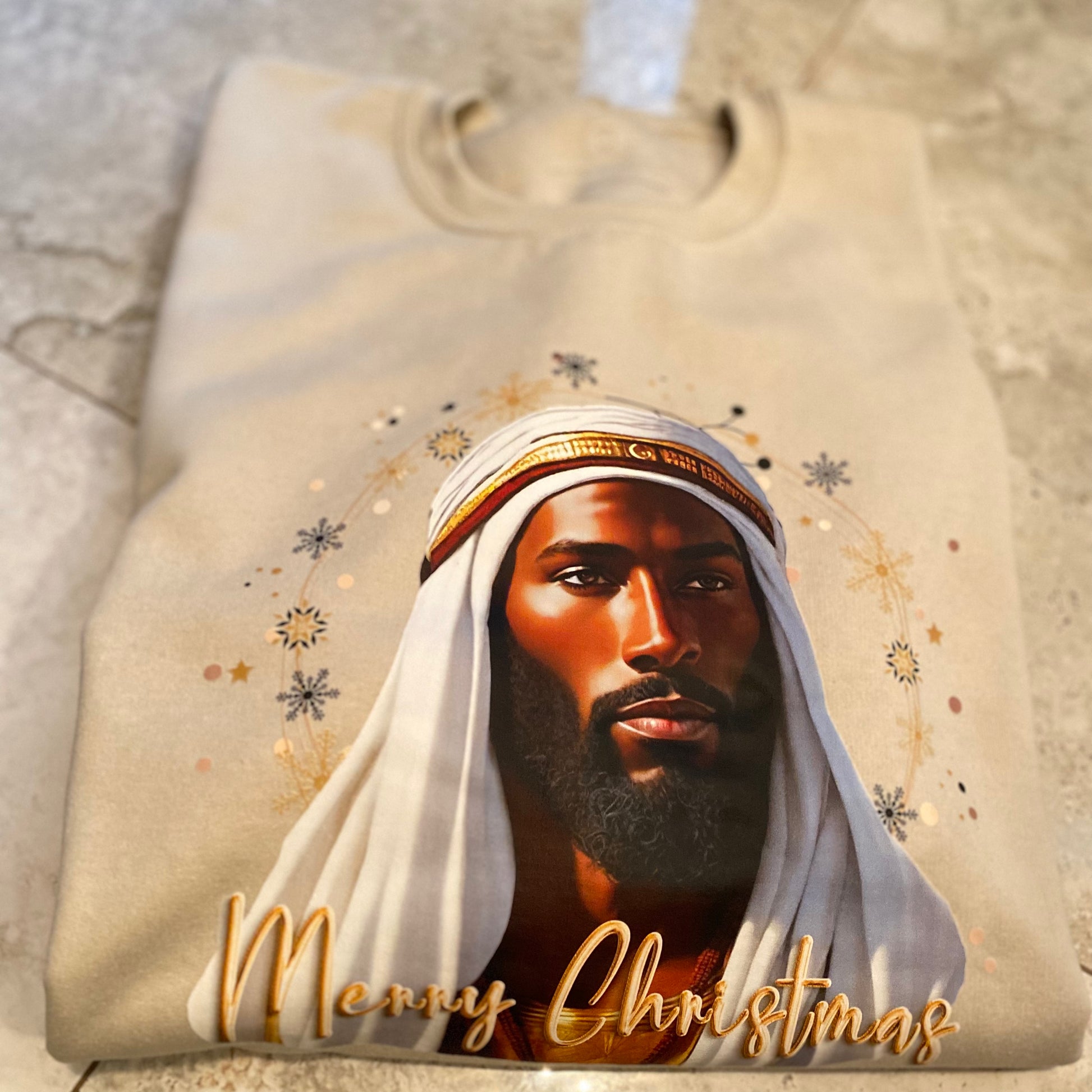 Black jesus top christmas sweater