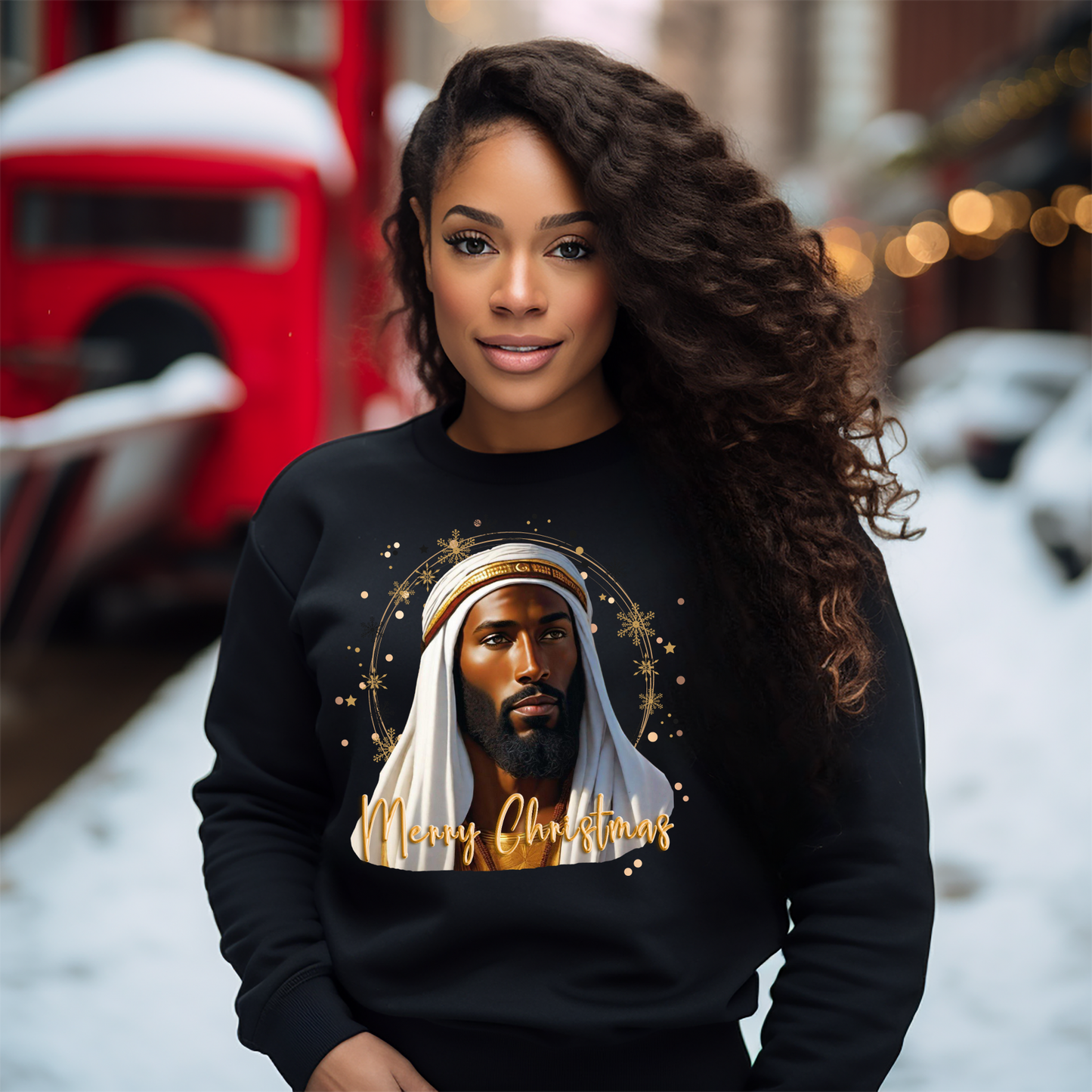 Black Jesus - Merry Christmas Sweatshirt